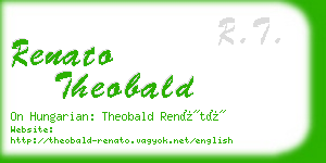 renato theobald business card